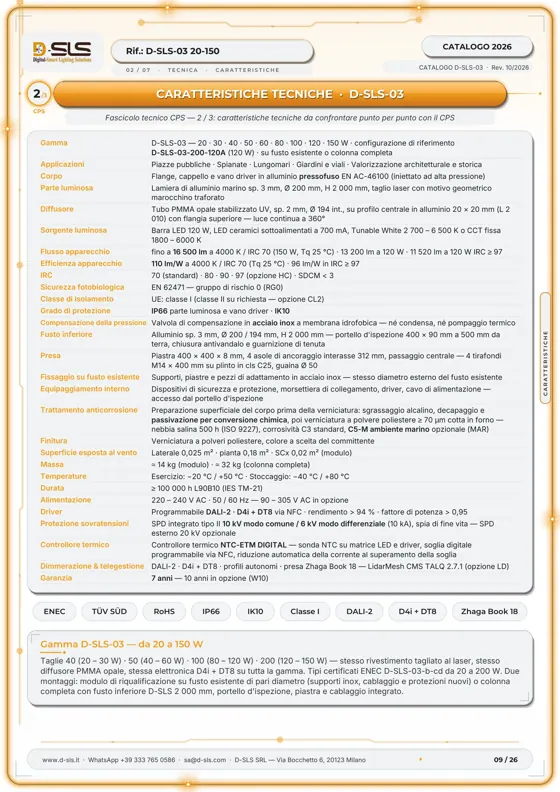 D-SLS-03 — Colonna luminosa a sigaro — catalogue page 9