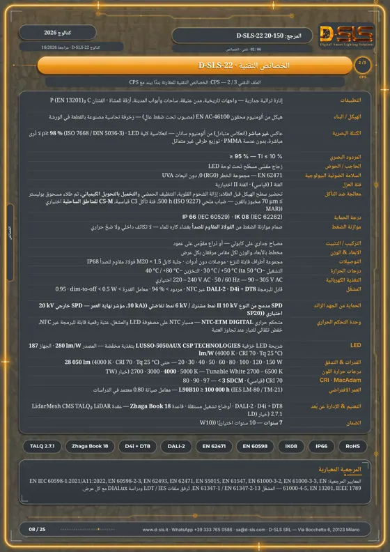 D-SLS-22 — فانوس التاج الجداري — catalogue page 8