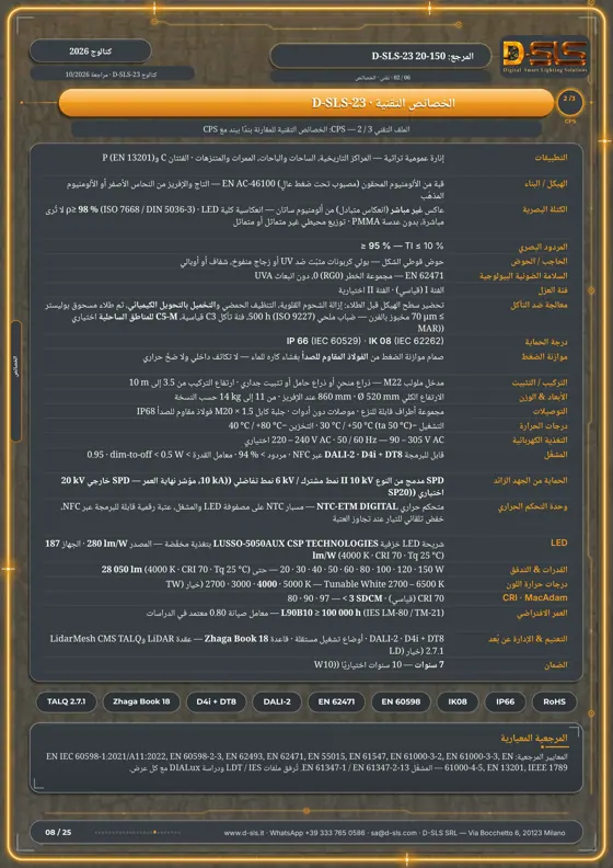 D-SLS-23 — فانوس التاج بالحوض — catalogue page 8