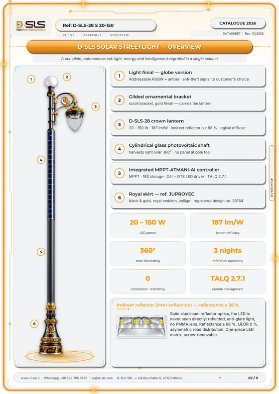 D-SLS-28 S — Solar street lamp — catalogue page 2