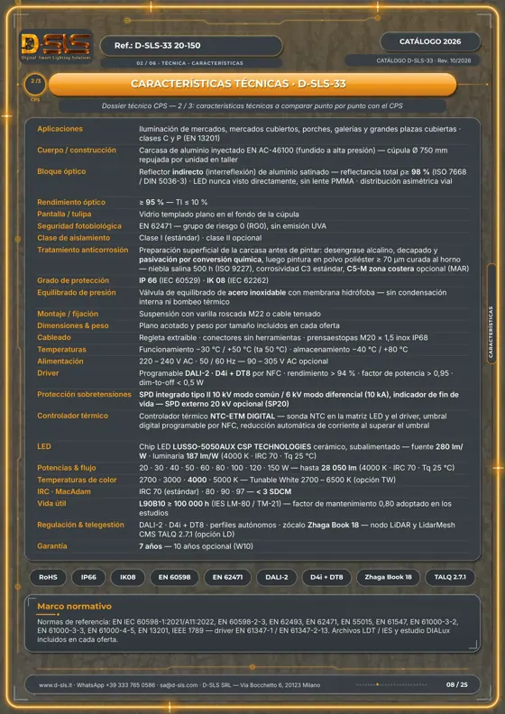 D-SLS-33 — Campana Ø750 — catalogue page 8