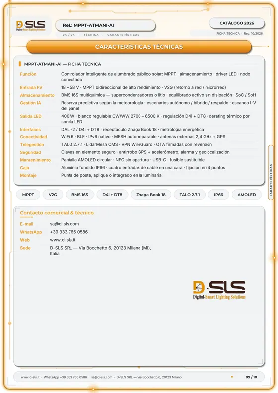 MPPT-ATMANI-AI — Controlador solar — catalogue page 9