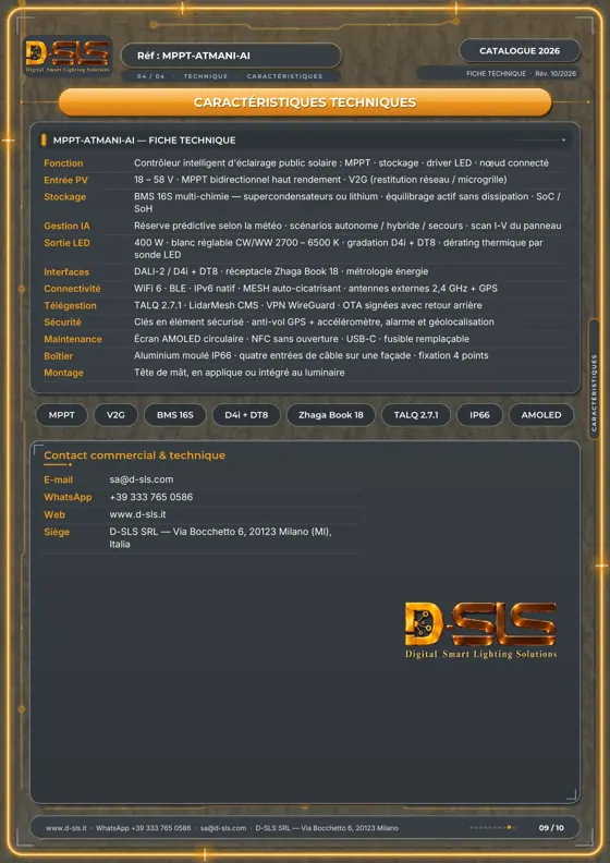MPPT-ATMANI-AI — Contrôleur solaire — catalogue page 9